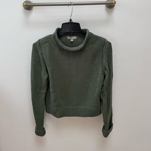 J. Crew Green Rollneck Sweater
